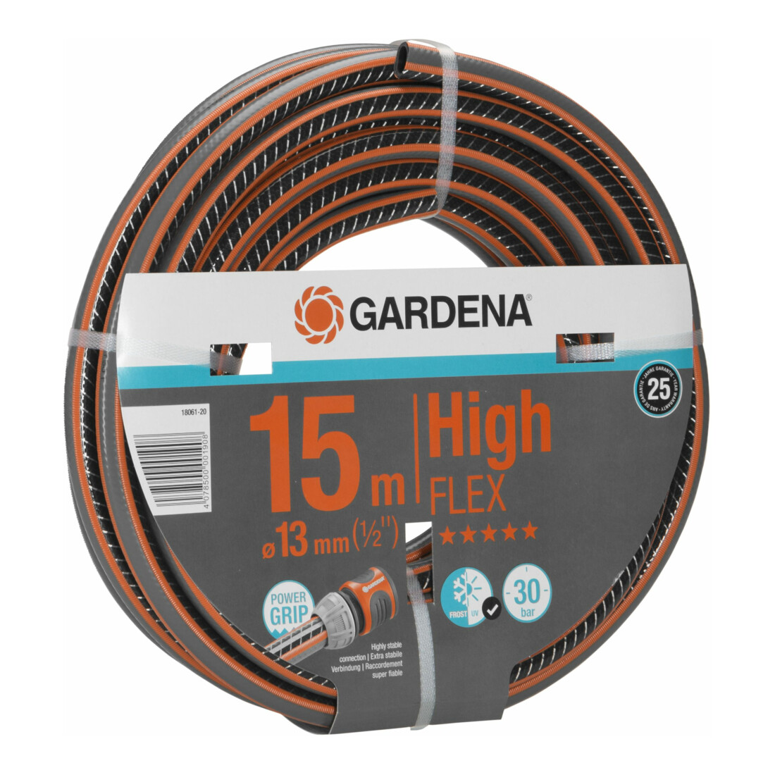 GARDENA Comfort HighFLEX Schlauch 10x10 13 mm (1/2"), 15 m o. A.