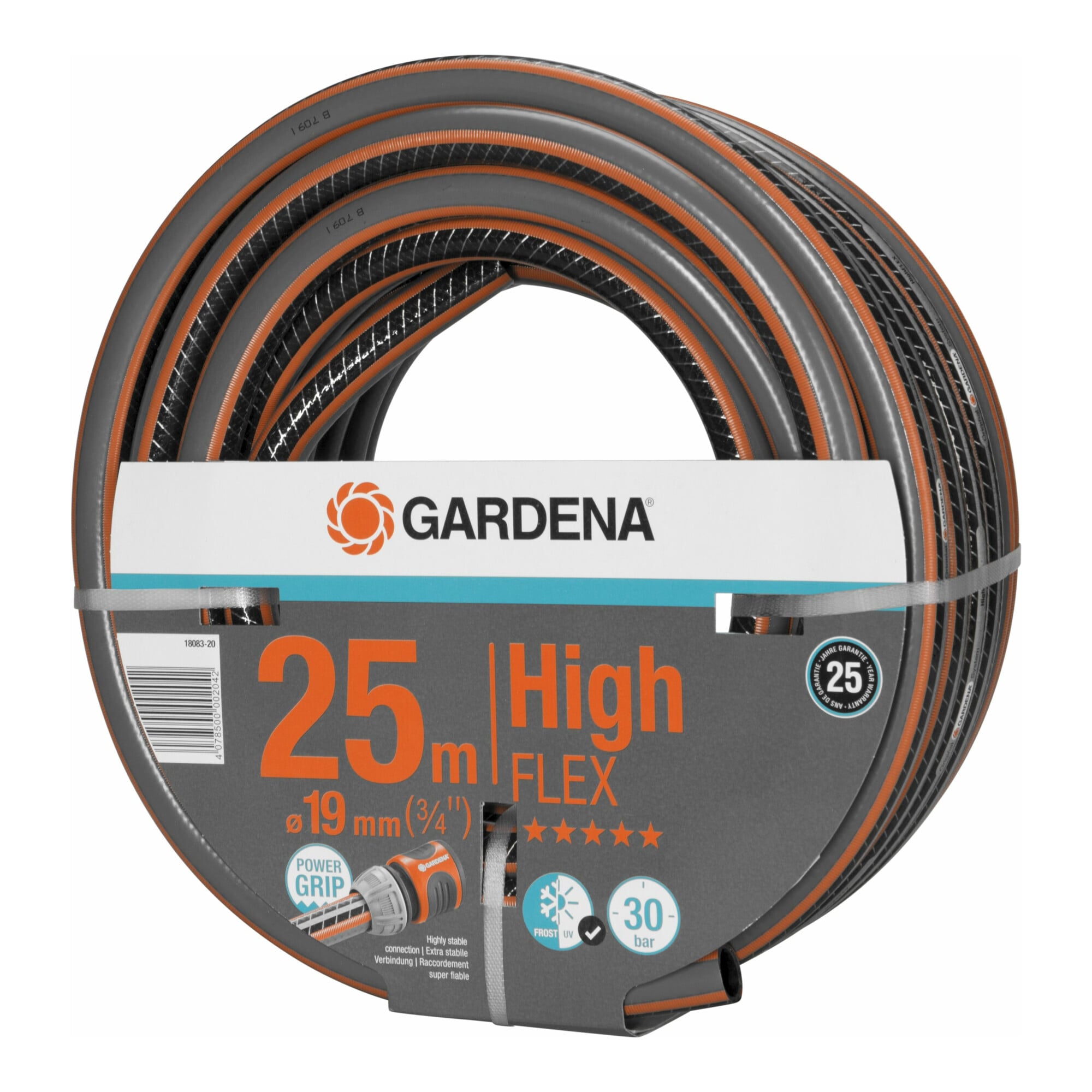 GARDENA Comfort HighFLEX Schlauch 10x10 19 mm (3/4"), 25 m o. A.