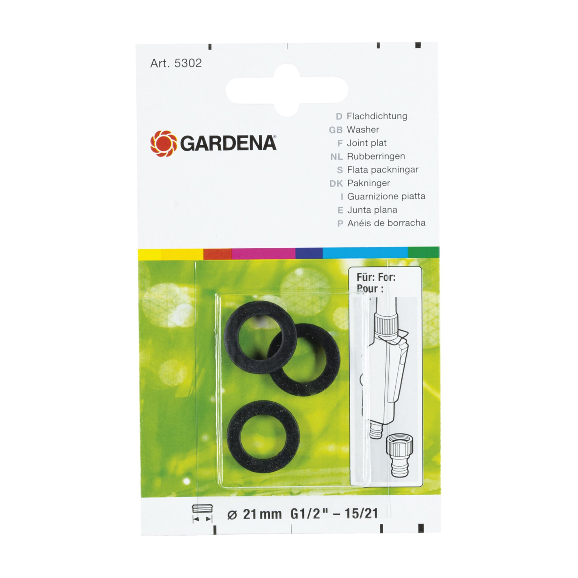 GARDENA Flachdichtung (für Artikel 940, 2802, 18202, 18242)