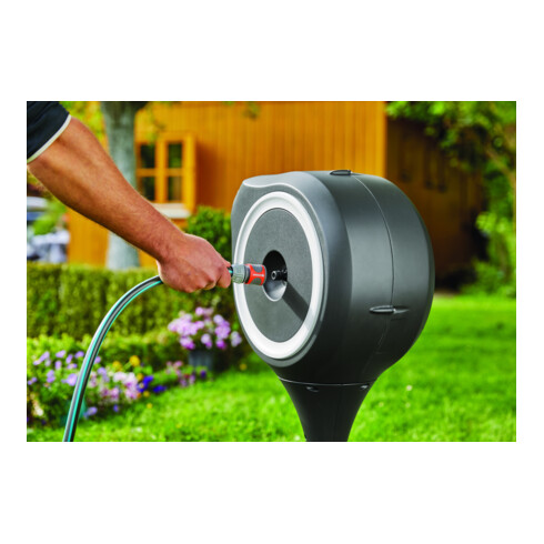 GARDENA Garten-Schlauchbox RollUp M (weiß) 20 m