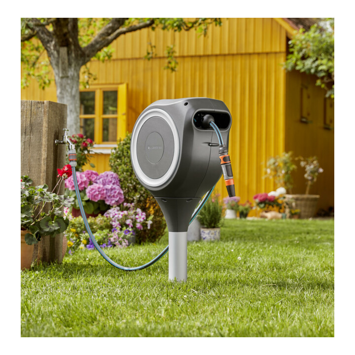 GARDENA Garten-Schlauchbox RollUp S (weiß) 15 m