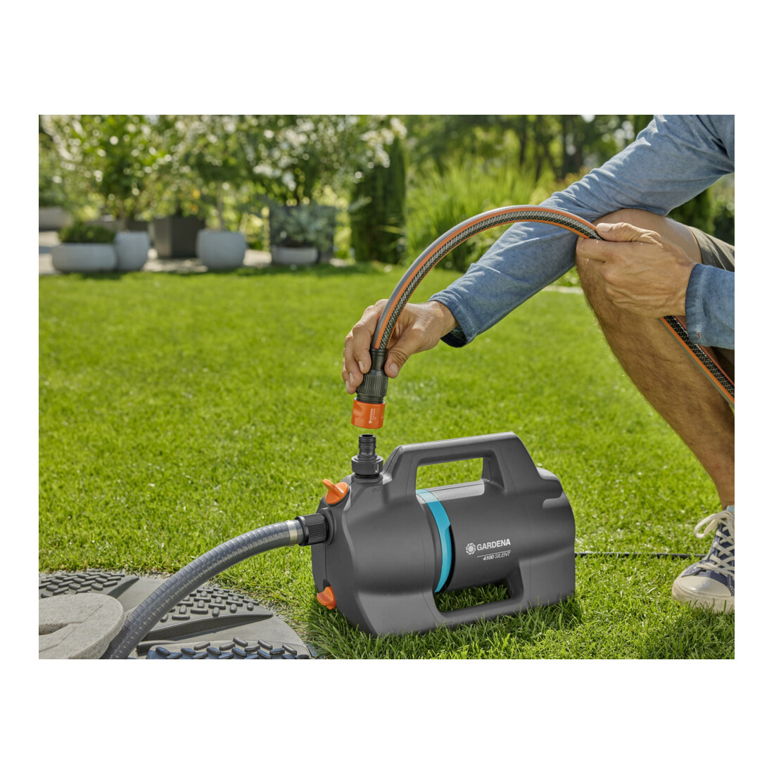 Gardena Gartenpumpe 4100 Silent