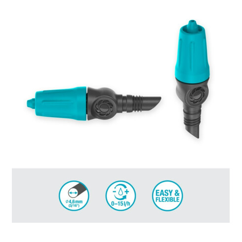 Gardena Goutteur réglable 0-15 l/h MDS Contenu : 10 pièces