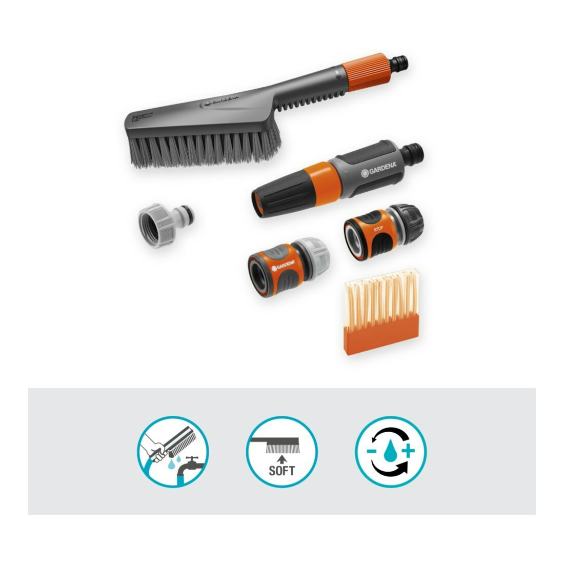 Gardena Grundausstattung S soft Cleansystem 18862-20