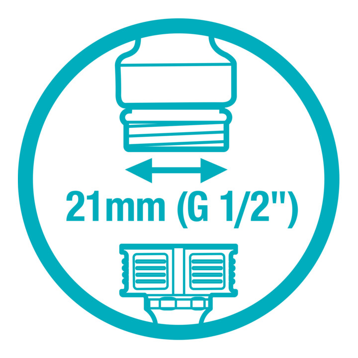 GARDENA Hahnverbinder 21mm (G 1/2")