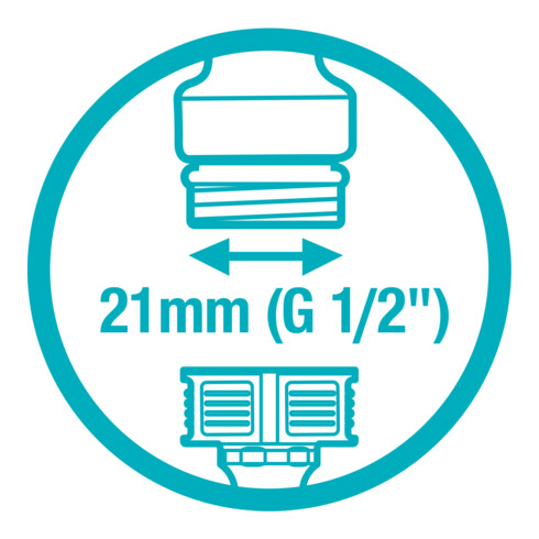GARDENA Hahnverbinder 21mm (G 1/2")