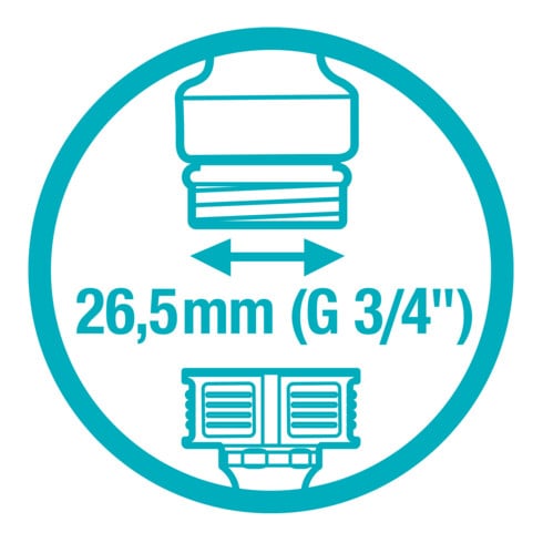 Gardena Hahnverbinder 26,5mm (G 3/4")