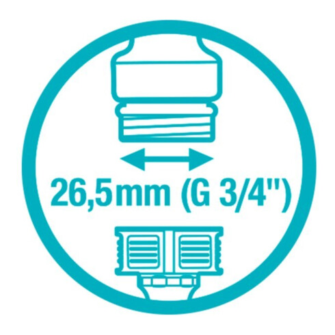 Gardena Kit de raccordement, Contient 2x18201, 1x18215 SB
