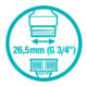 Gardena Kit de raccordement, Contient 2x18201, 1x18215 SB