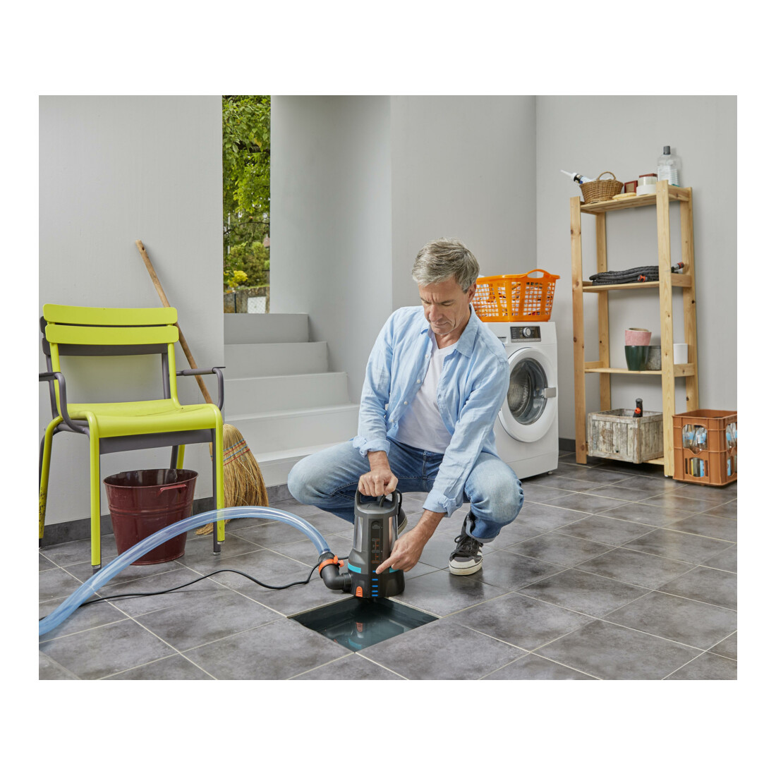 GARDENA Klarwasser-Tauchpumpe 17000 Aquasensor