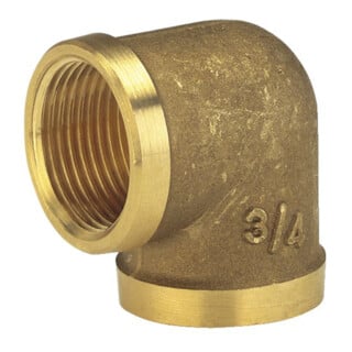 GARDENA Messing-Winkel mit Innengewinde, 42 mm (G 1 1/4)-Gewinde