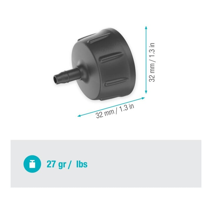 Gardena Micro-Drip-System Hahnanschluss 4,6 mm (3/16") - G 3/4"