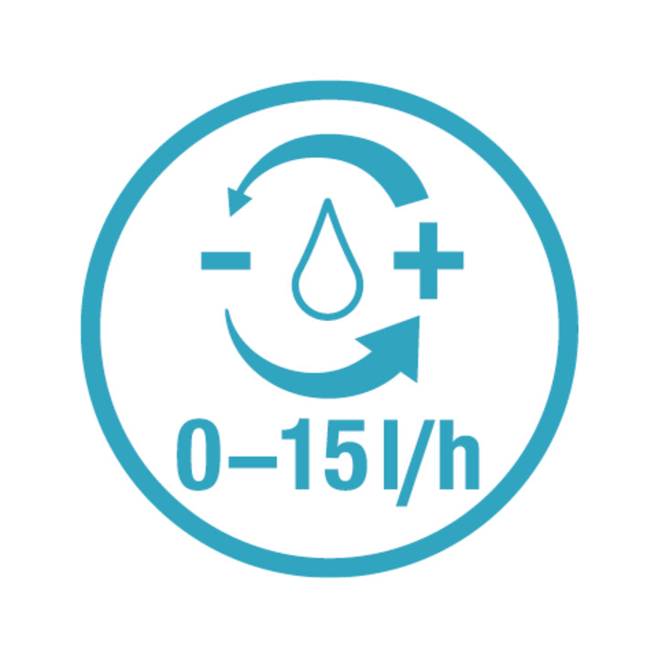 Gardena Micro-Drip-System Regulierbarer Reihentropfer 0-15 l/h - Inhalt: 10 Reihentropfer, 1 Verschlusskappe