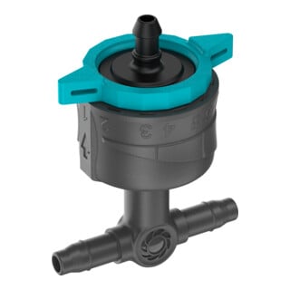 Gardena Micro-Drip-System Regulierbarer Reihentropfer 1-8 l/h, druckregulierend - Inhalt: 5 Reihentropfer, 1 Verschlusskappe