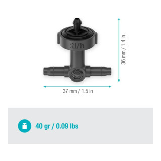 Gardena Micro-Drip-System Reihentropfer druckausgleichend 2 l/h - Inhalt: 10 Reihentropfer, 1 Verschlusskappe