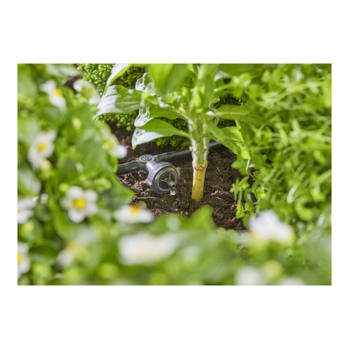 Gardena Micro-Drip-System Reihentropfer druckausgleichend 2 l/h - Inhalt: 10 Reihentropfer, 1 Verschlusskappe