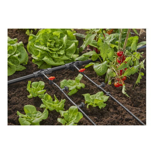 Gardena Micro-Drip-System Reihentropfer druckausgleichend 2 l/h - Inhalt: 10 Reihentropfer, 1 Verschlusskappe