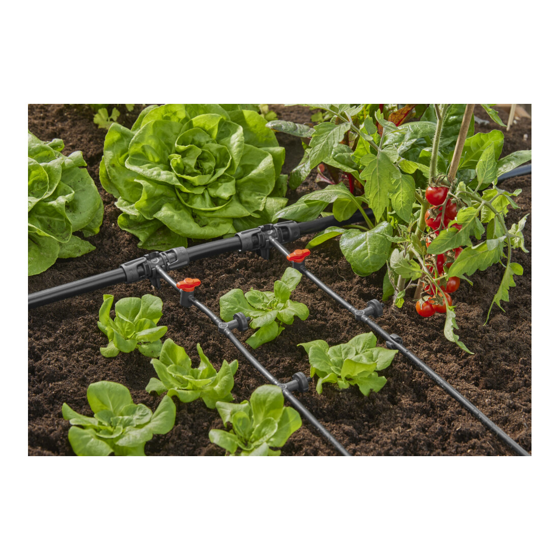 Gardena Micro-Drip-System Reihentropfer druckausgleichend 2 l/h - Inhalt: 10 Reihentropfer, 1 Verschlusskappe