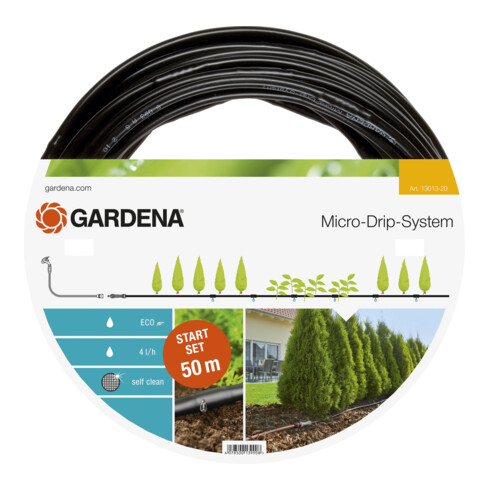 GARDENA Micro-Drip-System Start Set Pflanzreihen L Tropfrohr oberirdisch