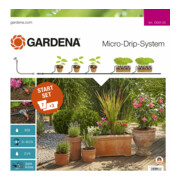 GARDENA Micro-Drip-System Start-Set Pflanztöpfe M