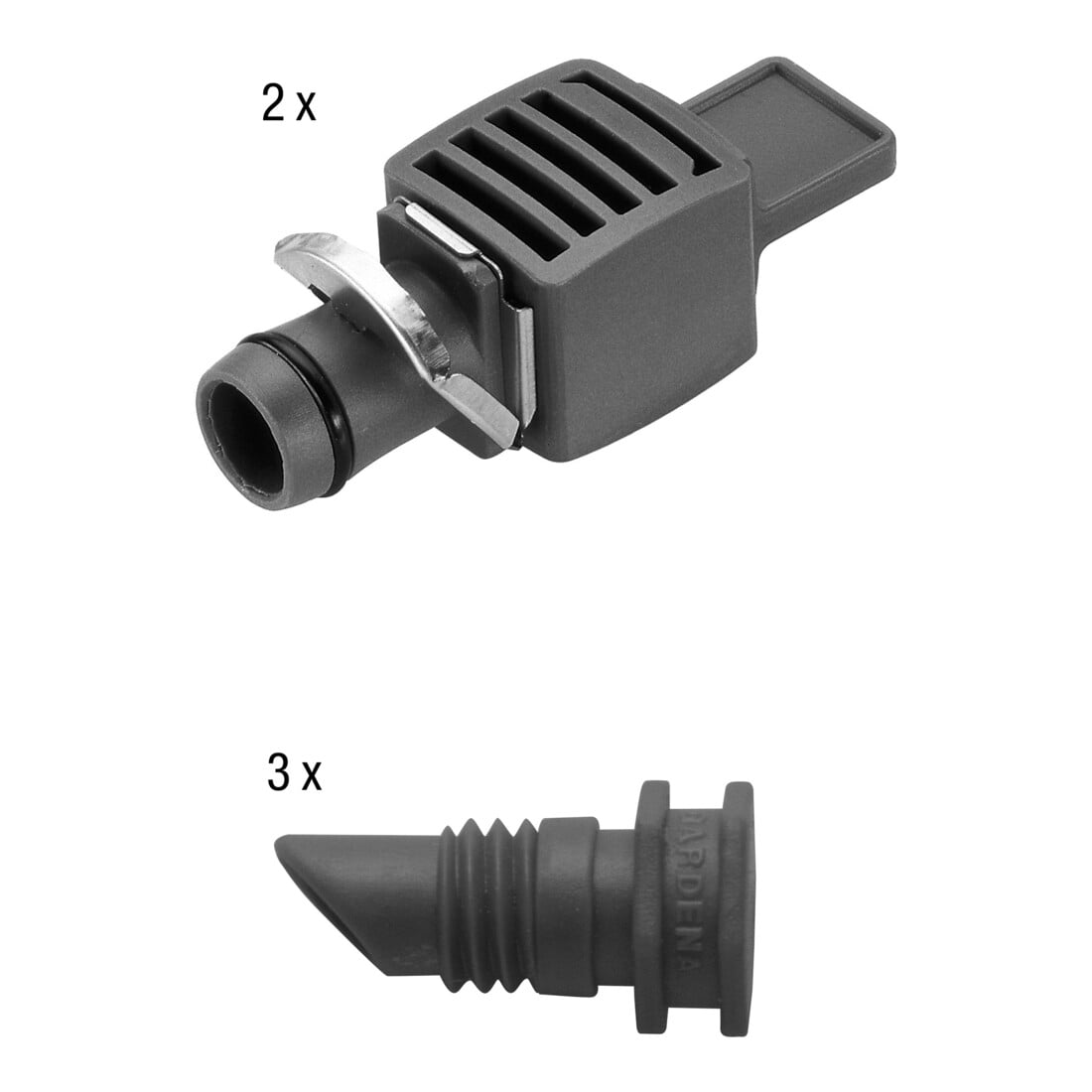 GARDENA Micro-Drip-System Start-Set Pflanztöpfe M
