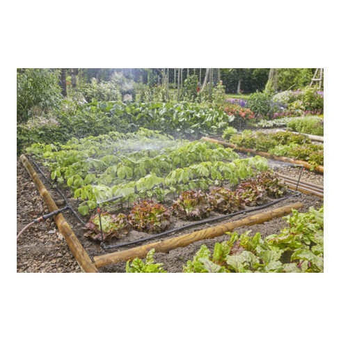 Gardena Micro-Drip-System Tropfbewässerung Set Gemüse-/Blumenbeet (60 m²)