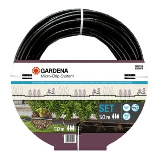 Gardena Micro-Drip-System Tropfbewässerung Set Hecke/Sträucher (50 m)