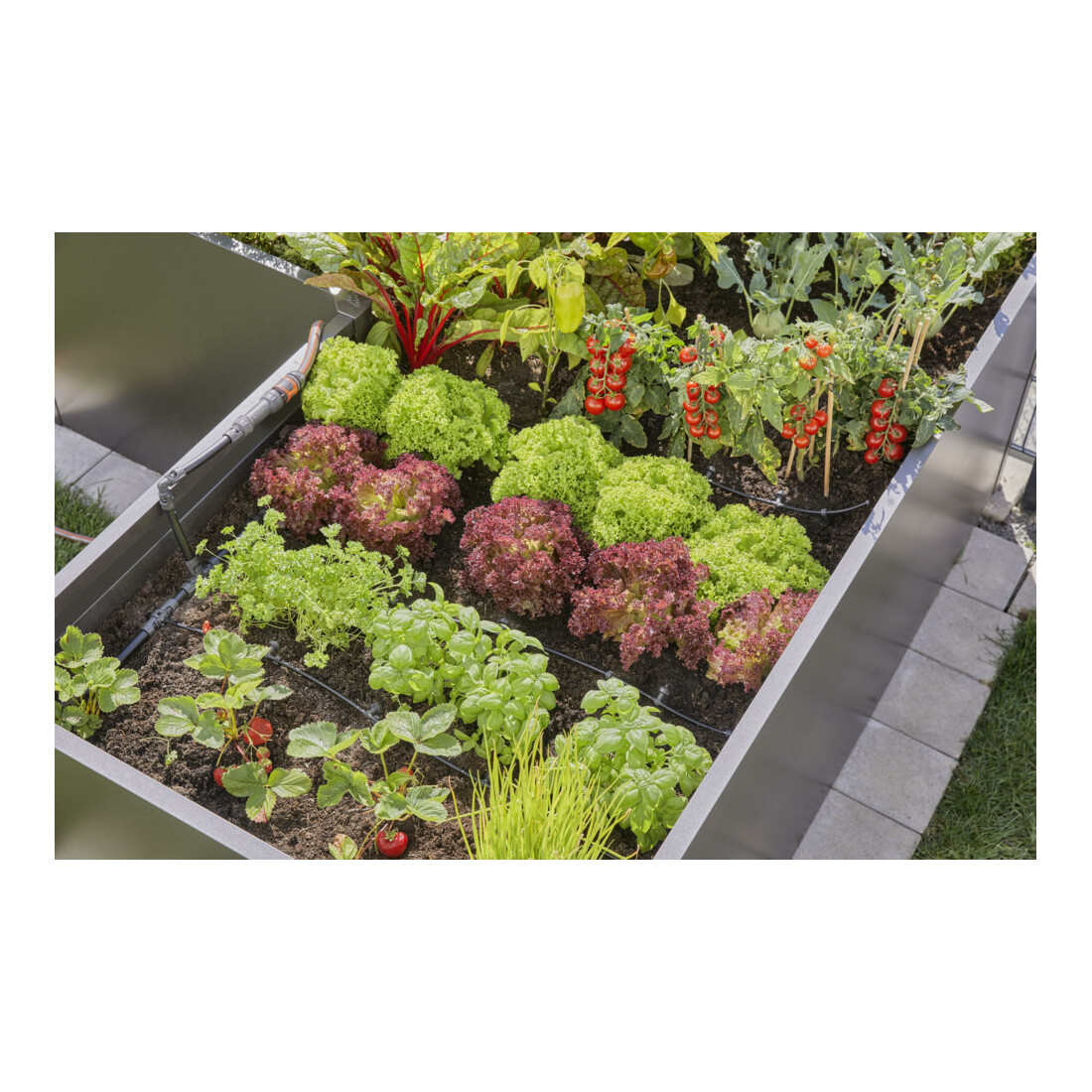 Gardena Micro-Drip-System Tropfbewässerung Set Hochbeet/Beet (35 Pflanzen)