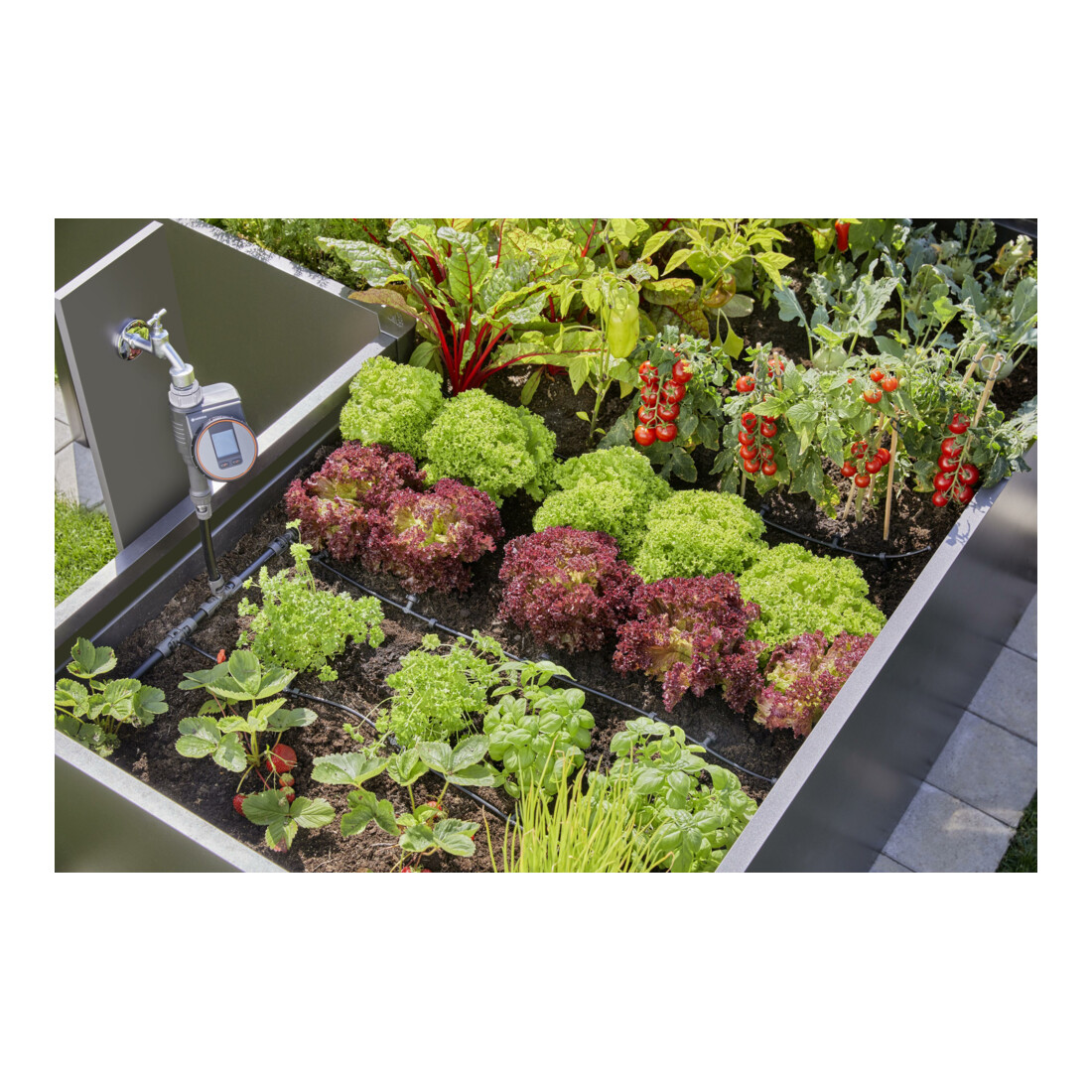 Gardena Micro-Drip-System Tropfbewässerung Set Hochbeet/Beet (35 Pflanzen)