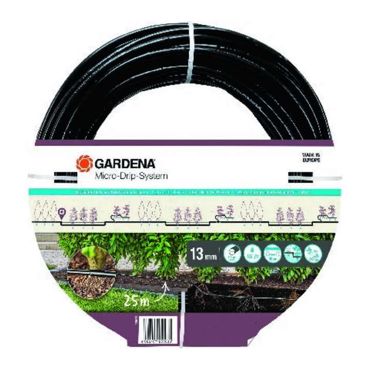 Gardena Micro-Drip-System Tropfrohr 1,6 l/h, ober- und unterirdische Verlegung (25 m)