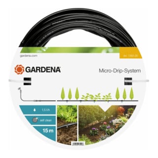 GARDENA Micro-Drip-System Tropfrohr oberirdisch 4,6 mm (3/16"), 1,5 l/h, 15 m, ohne Armaturen