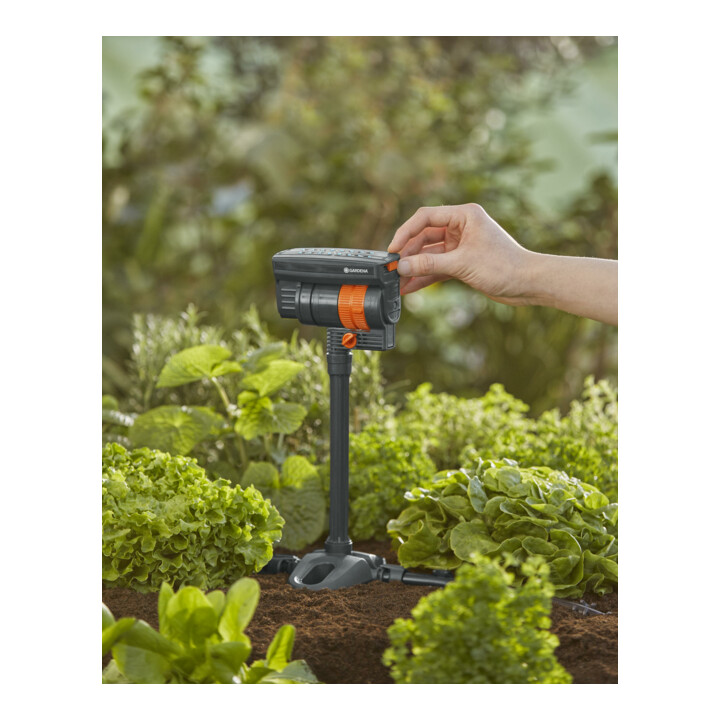 Gardena Micro-Drip-System Viereckregner OS 90 - Inhalt: 1 Viereckregner, 1 Verschlusskappe