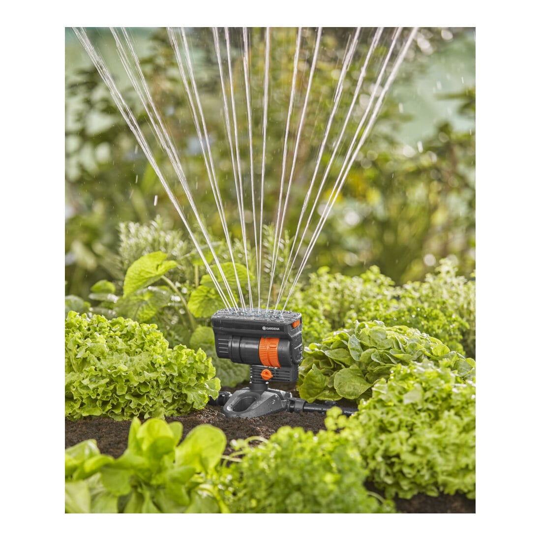 Gardena Micro-Drip-System Viereckregner OS 90 - Inhalt: 1 Viereckregner, 1 Verschlusskappe