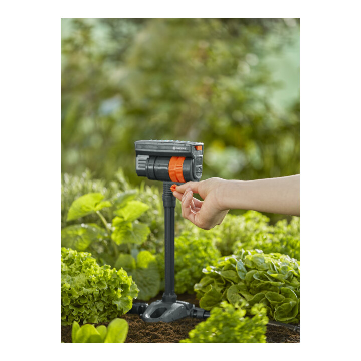 Gardena Micro-Drip-System Viereckregner OS 90 - Inhalt: 1 Viereckregner, 1 Verschlusskappe