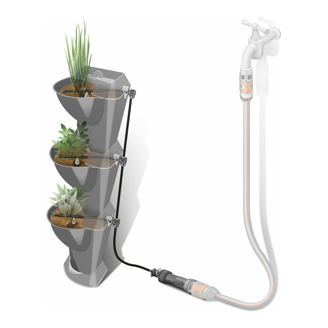 GARDENA NatureUp ! Kit d'arrosage coin robinet