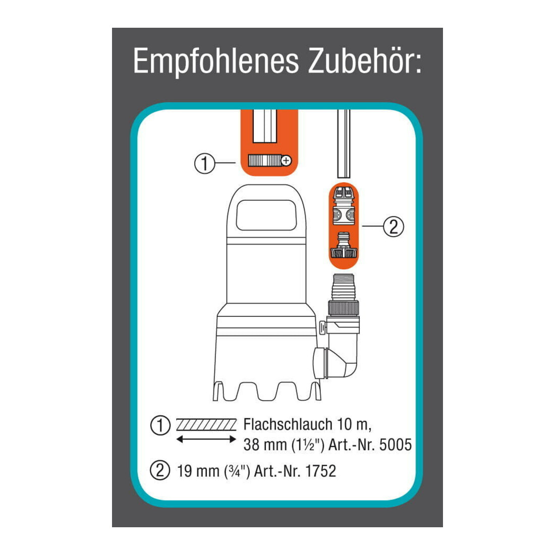 Gardena Pompe submersible eaux usées 16000
