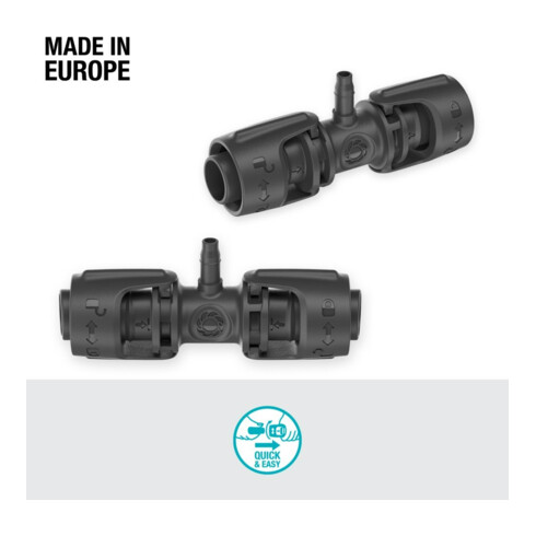 Gardena Raccord 13 mm (1/2") - 4,6 mm (3/16") MDS Contenu : 5 pièces