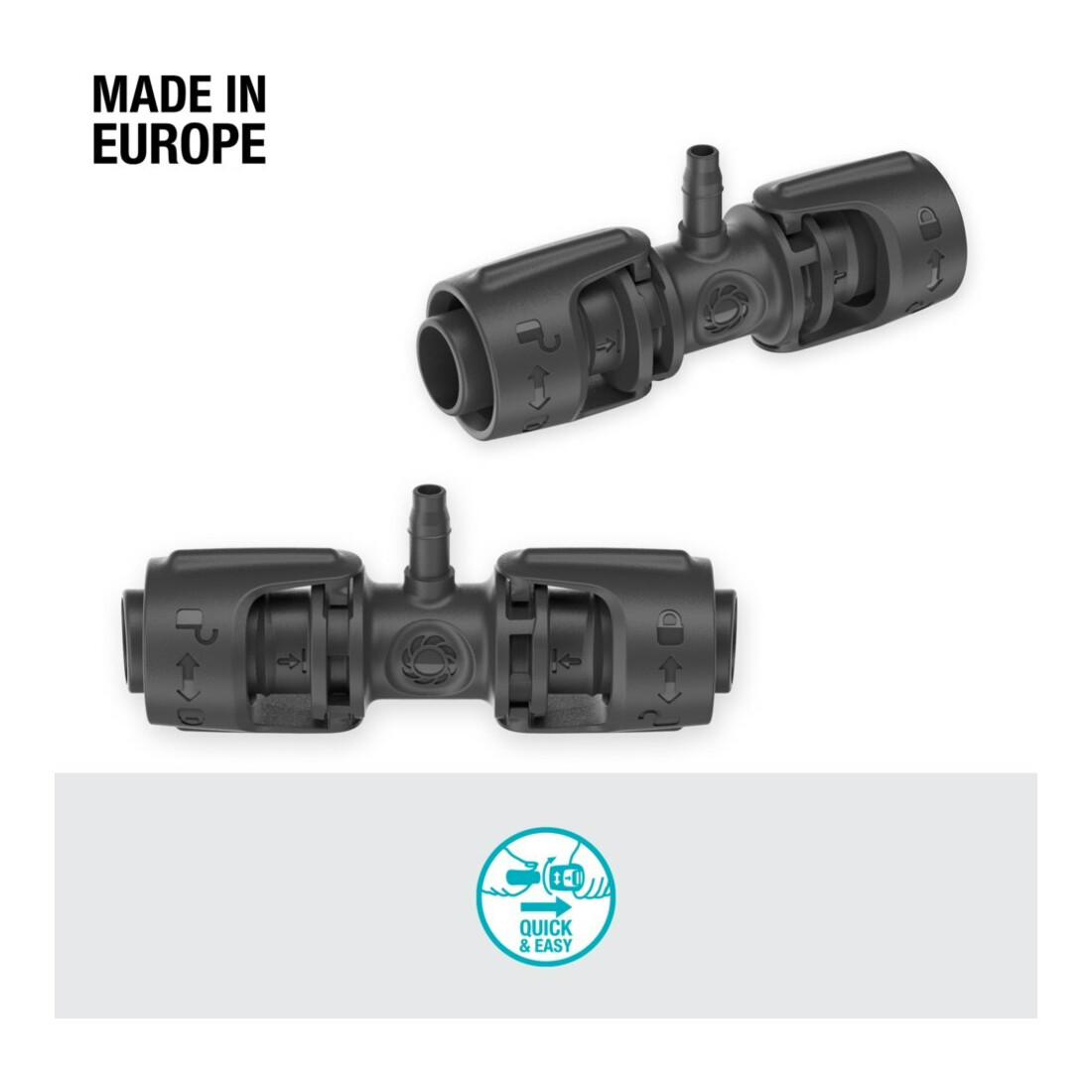 Gardena Raccord 13 mm (1/2") - 4,6 mm (3/16") MDS Contenu : 5 pièces