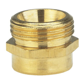 GARDENA Reduzier-Messing-Gewindenippel, 26,5 mm (G 3/4)-AG / 33,3 mm (G 1)-IG