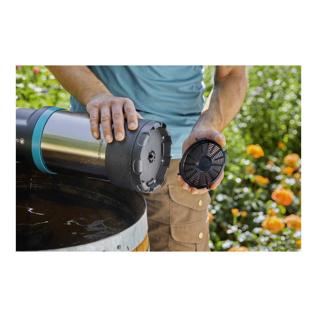 GARDENA Regenfasspumpe 4700/2 inox automatic
