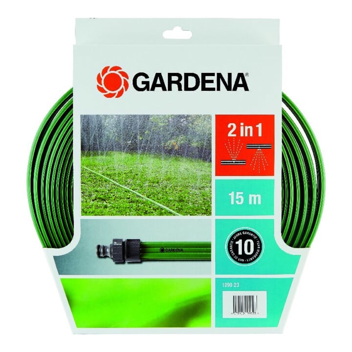 GARDENA Schlauch-Regner, grün, Länge 15 m