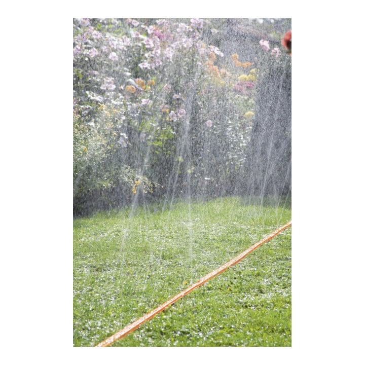 GARDENA Schlauch-Regner, orange, komplett mit Armaturen, Länge 7,5 m
