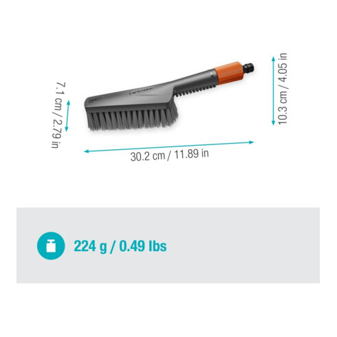 Gardena Set de lavage S soft avec brosse à main 18860-20