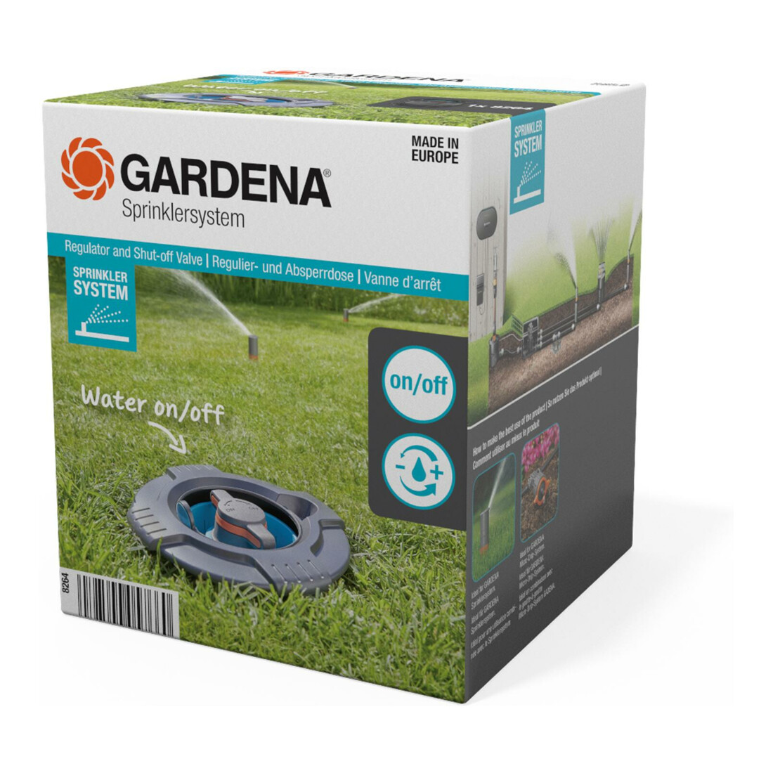 GARDENA Sprinklersystem Regulier- und Absperrdose