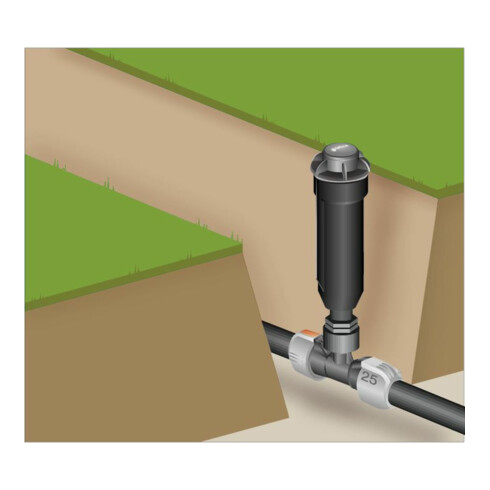 GARDENA Sprinklersystem Turbinen-Versenkregner T 100