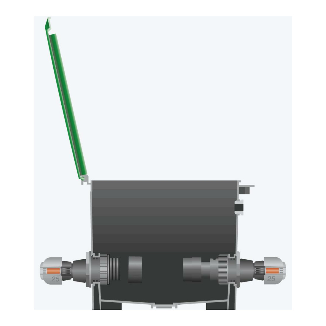 GARDENA Sprinklersystem Verbinder, 25 mm x 1"-Außengewinde