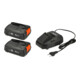 Gardena Starter-Kit P4A 2 x PBA 18V/45 2,5 Ah + AL 1830CV-4