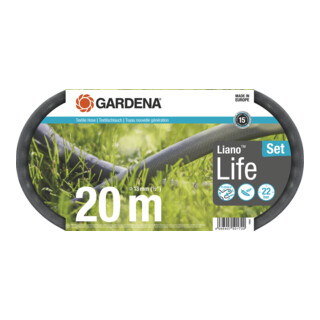 Gardena Textilschlauch Liano™ Life 1/2", 20 m Set