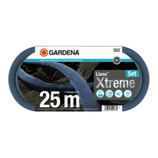Gardena Textilschlauch Liano™ Xtreme 1/2", 25 m Set
