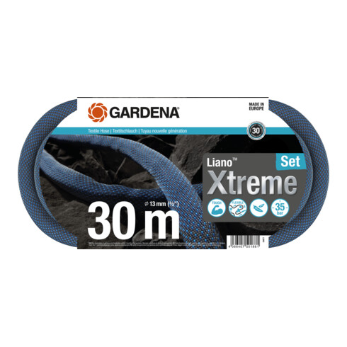 Gardena Textilschlauch Liano™ Xtreme 1/2", 30 m Set